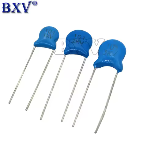 20PCS High Voltage Ceramic Capacitor 1KV 2KV 3KV 5PF 30PF 47PF 56PF 100PF 220PF 1NF 2.2NF 3.3NF 4.7N