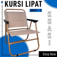 ORANGE Kursi Lipat Santai Portable - Kursi Malas Tempat Tidur Folding Bed Kursi Outdoor Indoor