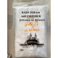 1.3KG MICROFIBER IHRAM travelCLOTHING KAIN IHRAM al rehan  RINGAN SERAP PELUH IHRAM REMAJA DEWASA