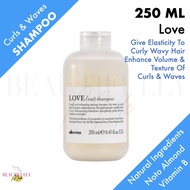Davines Essential Haircare LOVE Curl Shampoo 250ml - Creamy Shampoo To Give Elasticity To Curly Or W
