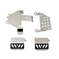 Stainless Steel Metal Bumper Chassis Armor Protection Skid Plate for Wltoys 104006 104010 104020 104