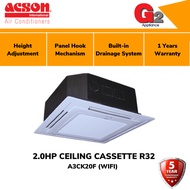 ACSON (SEND BY LORRY) CEILING CASSETTE AIR CONDITIONER BUILT IN WIFI R32 [2.0HP A3CK20F/A3LC20F]/[2.