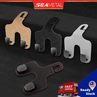 SEAMETAL Tiktok Hot Selling Car Seat Back Double Hook Car Seat Back Hook Suede Hook Multifunctional 
