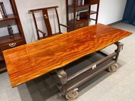 Original Solid wood slab wood table dining table office table standing desk bar island top chengal w