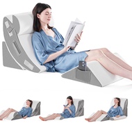 4PCS Orthopedic Bed Wedge Pillow Set for Sleeping, Post Surgery Foam Pillow for Body, Back and Leg P