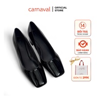 Luxury Carnaval Square Toe High Heels 7 Inches High Quality Polished Leather - VS67