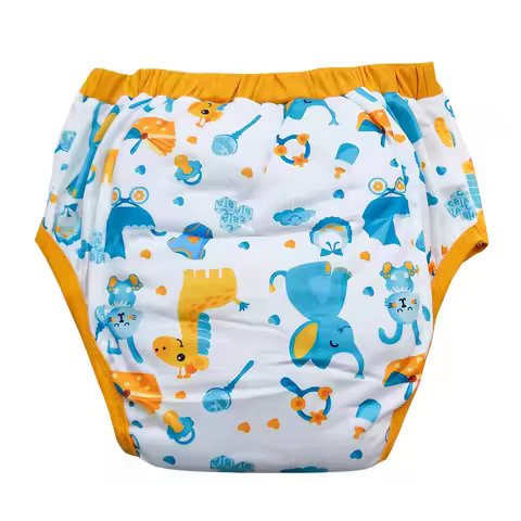 Adult Baby Cotton Training Pants Panties Washable Pocket Diaper Waterproof Cloth Nappies Diapers Adu