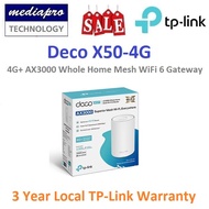 TP-LINK DECO X50-4G 4G+ AX3000 Whole Home Mesh WiFi 6 Gateway ( DECO X50 4G Pack of 1 ) - 3 Year Local TP-Link Warranty
