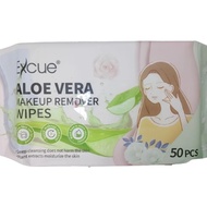 Excue Aloe Vera Makeup Remover Wipes (50pcs) – Plant Extracts | Moisturizing & Gentle on Skin