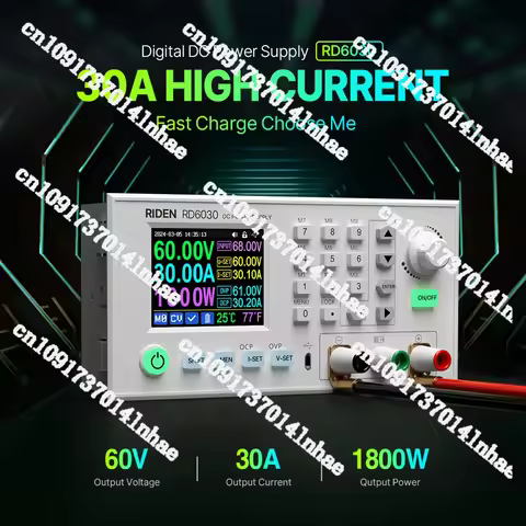 RD RD6030 RD6030W 60V 30A DC Adjustable Step Down Voltage Bench Regulated Power Supply Buck Converte