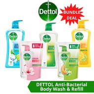 [BUNDLE] Dettol Anti-Bacterial Body Wash & Refill
