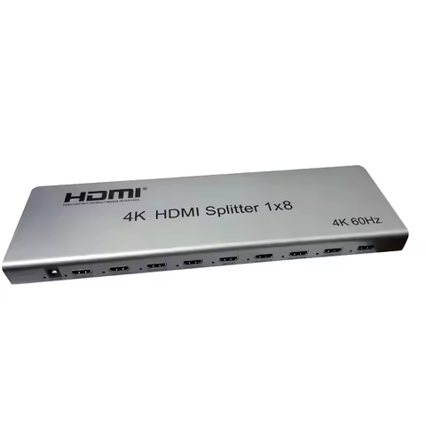 4K 60hz HDMI 2.0 1x8 Splitter 2 4 6 8 Channel Video Output 1x2 1x4 HDMI Splitter Video Converter EDI