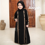 Alaydrus Collection Aisyah Children's Abaya, Muslim Girls' Syari Dress, Ages 2-12 Years