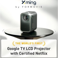 Xming Page One Formovie Google TV Projector, Official Netflix w/Free Carry Bag &amp; Mini Tripod Worth $129(1 Year Warranty)