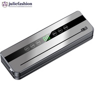 JULIEFASHION Compact Vacuum Sealer Machine Food Preserver One-Touch Operation Cutter Vacuum Packager