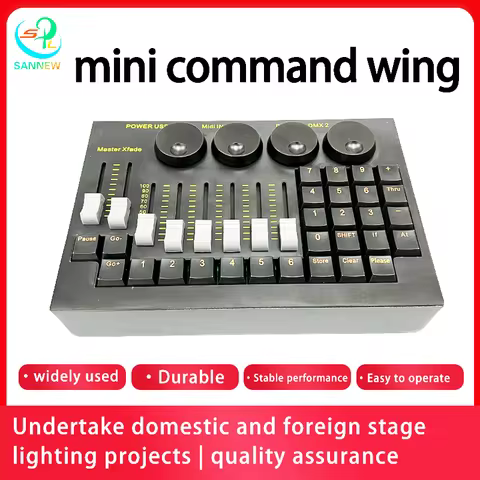 New Mini Command Wing Lighting Controller MA2 Version Software Stage Party On PC DMX Console Dj Disc