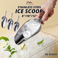 {SG} Scoop Ice Scoop Mini Scoop 9-12inch Stainless Steel Ice Shovel Scoop Wholefoods Bean Flour Scoo