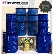 Tupperware royale blue one touch set