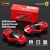 Bburago 1:64 Ferrari 812 COMPETIZE SP3 599GTO SF90 alloy mini car model toy collection