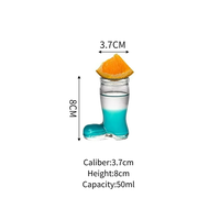 ◐ABSOLUTE◐ Tequila Shot Glasses Cup Boots Shaped Bullet Cups Mini Shot Glass Cups Creative Mini Cock