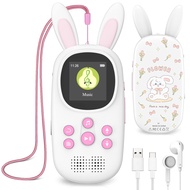 16GB Music MP3 Player for Kids, Cute Bunny Kids Music MP3 Player with Bluetooth, MP3 & MP4 Players w