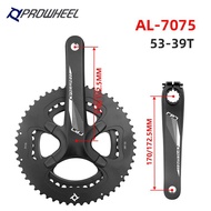 Prowheel Haomeng Road Bike Hollow Integrated Chainring 11/22 Speed 53T/39T Chainring TRP721C