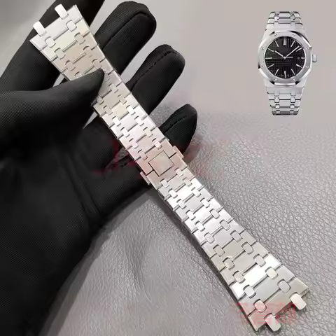 Solid Stainless Steel Watchband For AP 15400 15703 AP ROYAL OAK Audemars Piguet Royal Oak Watch Stra