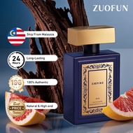 ZUOFUN Empire Blue Perfume Men Spicy Woody Fragrance Wangi Tahan Lama 24 Jam 100ML