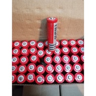 flashlight 18650 rechargeable lithium battery 3.7v 6800MAH RED BATTERY BUTTON TOP