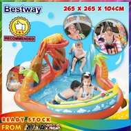 Bestway 53069 Lava Lagoon Play Center Children Toys Water Playground Swimming Pool Slide Kolam Mandi