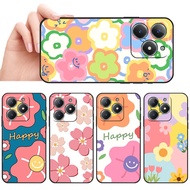 Waterproof soft silicone phone Realme C51S C67 C68 C63 C61 P1 Note 50 Ins Aesthetic Tiny Floral case
