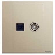 Rogerang legrand Switch Socket Langchun S Milan Gold Computer Network Plus TV Plug-In Type 86 Socket
