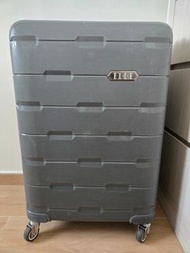 Elle 23吋可擴張灰色行李箱/喼Luggage/Baggage/Suitcase (換了全新金屬啤呤轆更耐用及順滑)
