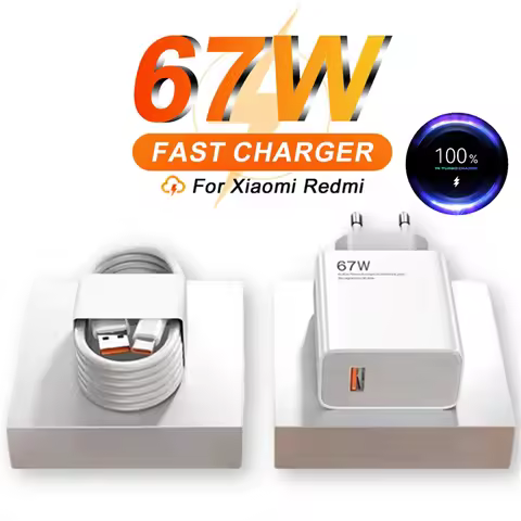 6A 67W Fast USB Charger For Xiaomi 11 12 13 14 15 Ultra Redmi Note 11T 12 13 14 Pro POCO F5 F6 X5 X6