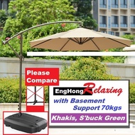 EngHong Garden Umbrella (FULL SET), Outdoor Umbrella, Hotel Swimming Pool Umbrella, Payung Taman 3ME