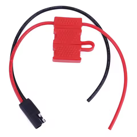 30cm Power Cable with Fuse for Motorola Mobile Radio CDM1250 GM360 CM140 for GM3188 GM3688 GM1280 GM