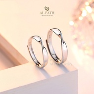 Silver Wedding Ring for Couples, Engagement, Palladium, Platinum, Gold AL81