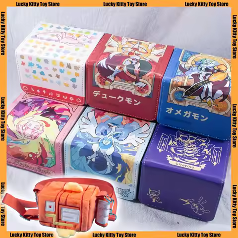 PTCG Card Box Miraidon Mew Lugia LTCB Yu-Gi-OH! Anime Game Collection Card box Omegamon Gallantmon L