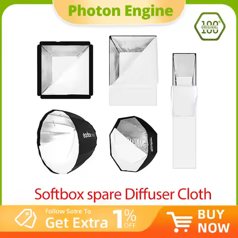 Godox Bowens Mount Octagon Rectangle Softbox Spare Diffuser Cloth for 80cm 95cm 120cm 140cm 50x70cm 