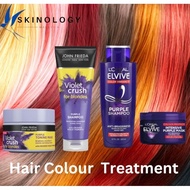 L'Oréal Elvive Colour/John Frieda  Protect Anti-Brassiness Purple Mask Shampoo/Mask