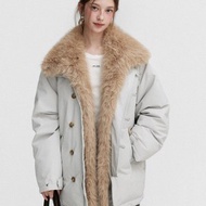 極寒Nordic / 仿真狐狸毛羽絨服外套 / 90白鴨絨