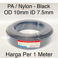PA Nylon Tubing Hose Black 10mm x 7.5mm OD 10mm ID 7.5mm Thickness 1.25mm Tube | PA10 Pneumatic Poly