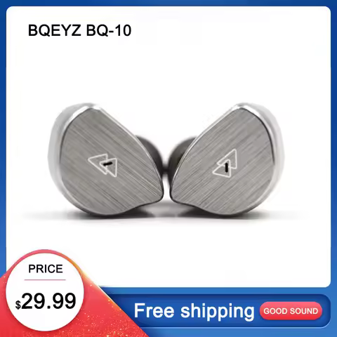 BQEYZ BQ-10 New 12mm PET Dynamic Driver in-Ear Earphones HiFi Wired IEM Gaming Earbuds 0.78mm 2Pin D