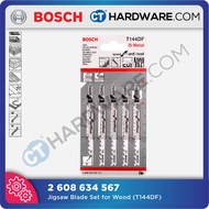 Bosch T144DF Jigsaw Blades (5 Piece) 2608634567 For Hard Wood