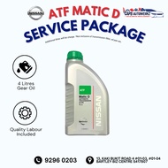 Car Service - Nissan Original ATF Service Package | Gearbox Oil Change SG | Transmission Fluid