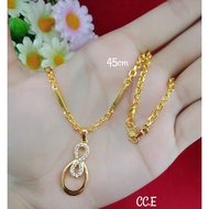 Cod 24k gold adult necklace, 24k gold adult women's jewelry necklace, 55% content, free letter.