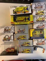 Tiny 救護車 救護電單車 黃色 白色 流動傷者治療車