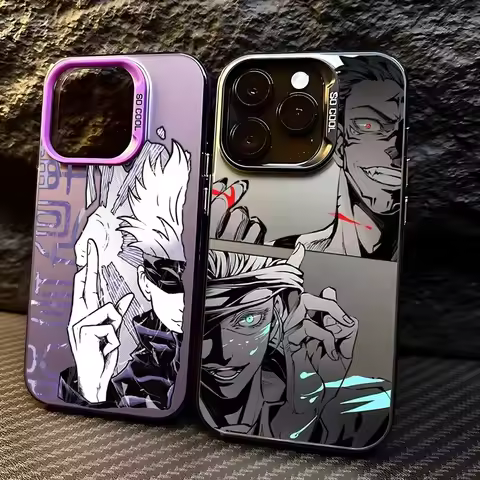 Hot Anime J-Jujutsu Kaisen Gojo Phone Case For iPhone 16e 16 Pro Max 15 14 Plus 13 12 Mini 11 Pro Sh