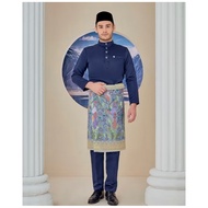 Leeyanarahman H2rtw baju melayu khalifah navy blue saiz L