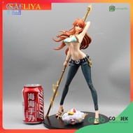 ZM New Diskon Action Figure One Piece Nami GK Hunter Fan Premium Castoff Bahan PVC